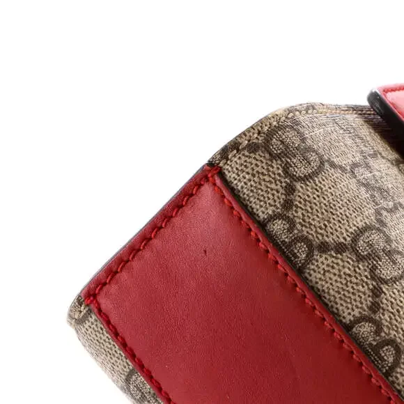 Gucci Padlock Shoulder Bag Gg Coated #237160G79B - Picture 7 of 8